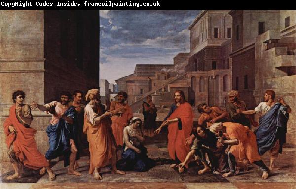 Nicolas Poussin Christus und die Ehebrecherin